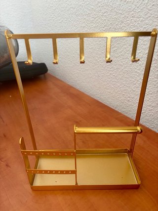 Expositor Joyas Dorado Metálico