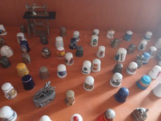 Colección d dedales variados.Nacional e Internales