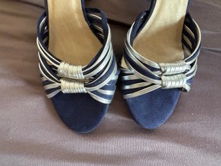 Sandalias Eferri Mujer Azul y Plateado