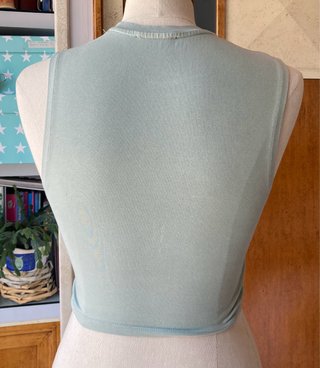 Top crop verde Zara