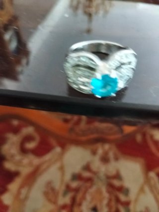 Anillo coctel alta fantasía años 80