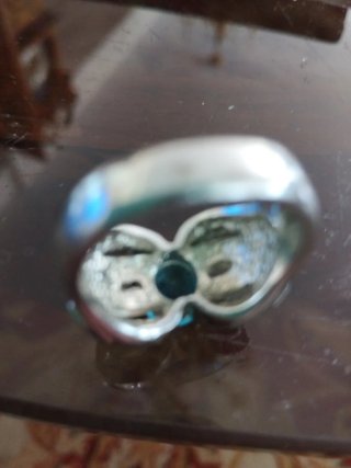 Anillo coctel alta fantasía años 80