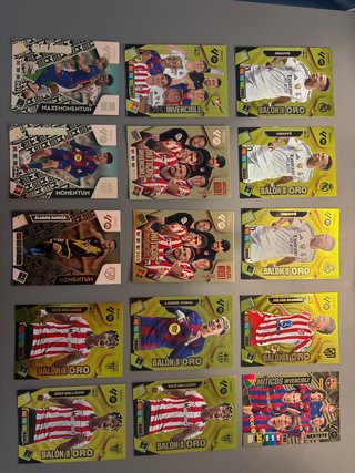 Lote Cromos Adrenalyn Liga Balón de Oro Momentum
