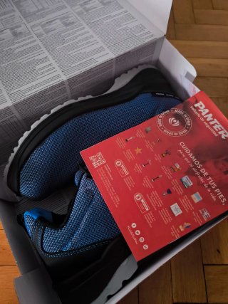 Zapatos de seguridad PANTER negros y azules