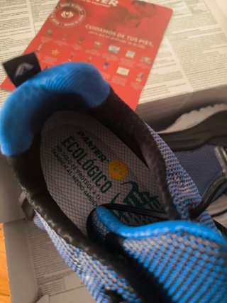 Zapatos de seguridad PANTER negros y azules