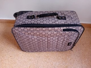 Maleta MSK beige y negra