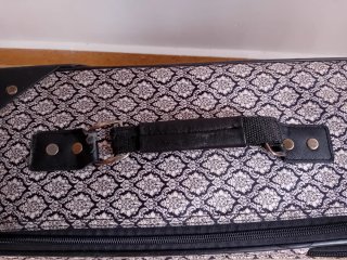 Maleta MSK beige y negra