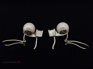 pendientes oro 18k con piedra con diamante,perla