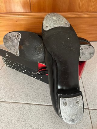 Zapatos planos claqué charol negro Capezio