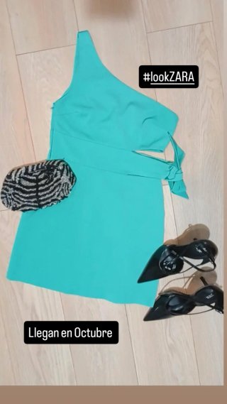 Vestido Zara floral rosa y rojo