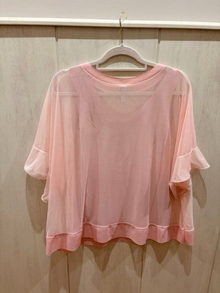 Blusa oversize mujer talla única en rosa con camis