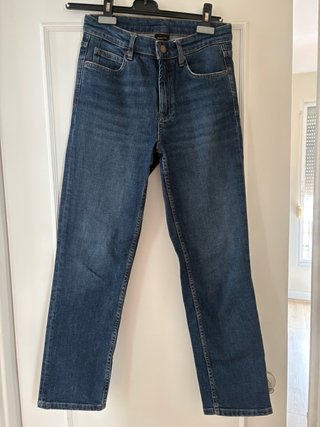 Pantalones vaqueros grises anchos