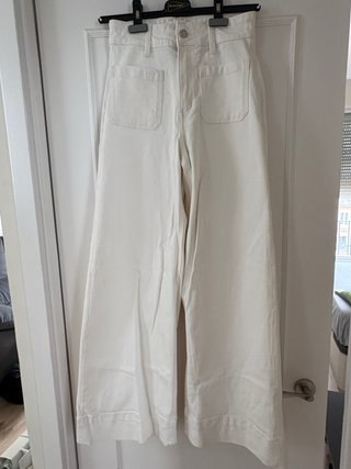 Pantalones vaqueros grises anchos