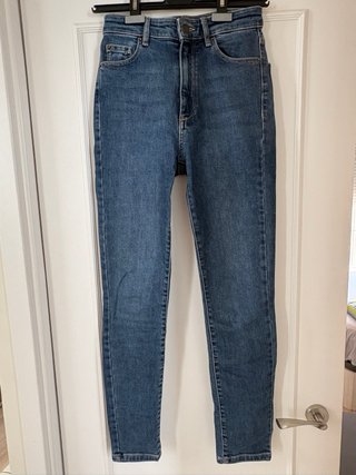 Pantalones vaqueros grises anchos