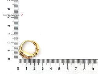 sortija oro 18k con piedra con circonita