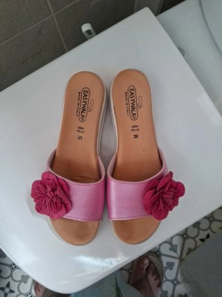 Sandalias Easywalk Talla 39 Piel Rosa
