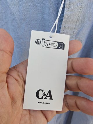 Camisa C&A Algodón Azul Talla XXXL