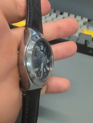 LEER*** Swatch Cronógrafo Azul y Plateado