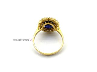 sortija oro 18k con piedra con circonita