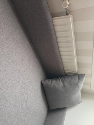 Sofá Chaise Longue Individual con Canapé Gris