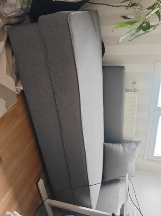 Sofá Chaise Longue Individual con Canapé Gris