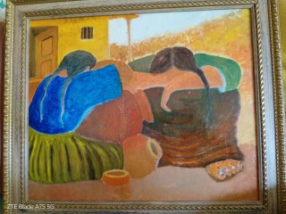 Cuadro abstracto mujeres