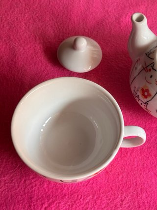 Tetera con taza a juego gatos César Collection