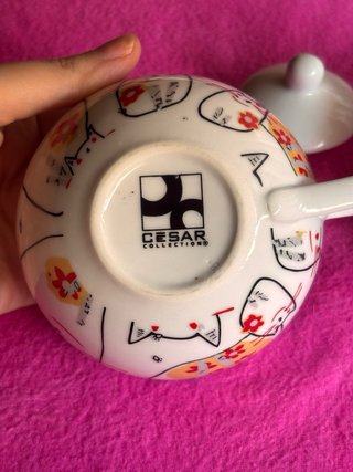 Tetera con taza a juego gatos César Collection