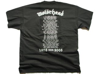 Motörhead Vintage 2005 30anniv Tour T-Shirt XL