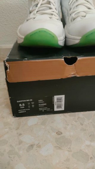 Reebok Question Iverson Blancas/Verdes