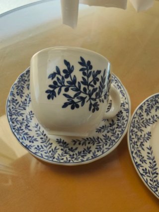 Tazas de café Cuadrifoglio de porcelana