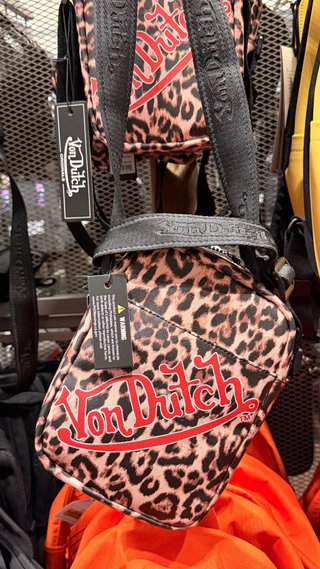 Bolso Von Dutch estampado leopardo