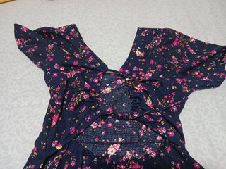 Vestido Azul flores Lefties.