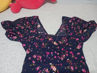 Vestido Azul flores Lefties.