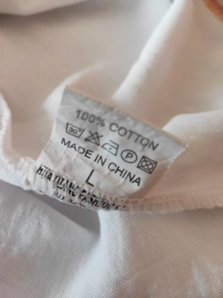 Vestido blanco sin mangas bordado talla L