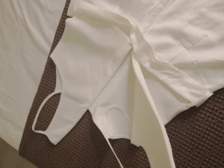 Mono Mango Blanco Pierna Ancha