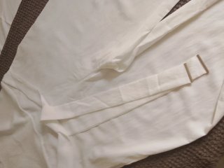 Mono Mango Blanco Pierna Ancha
