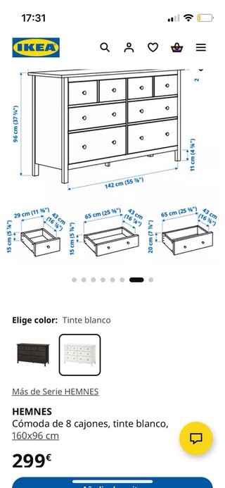 Cómoda Ikea Hemnes