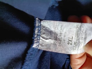 Pantaloni blu eleganti