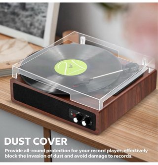 Tocadiscos Anesky Bluetooth 33/45/78 RPM