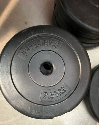 Discos de pesas Physionics 5kilos 2,5kilos