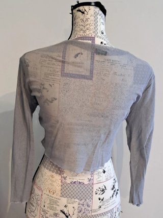 Bolero gris fino talla única