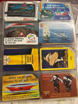 Stock di quasi 7kg di Schede Telefoniche