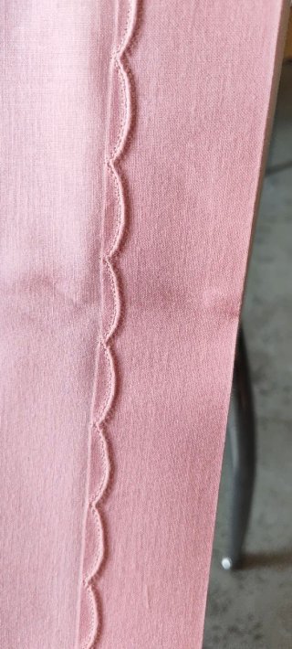 Lenzuolo matrimoniale cotone bianco/rosa e federe