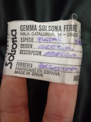 Abrigo de piel marrón