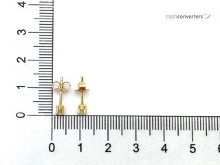 pendientes oro 18k con piedra con diamante