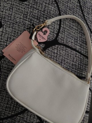 Bolso Hombro Juicy Couture Negro y Rosa