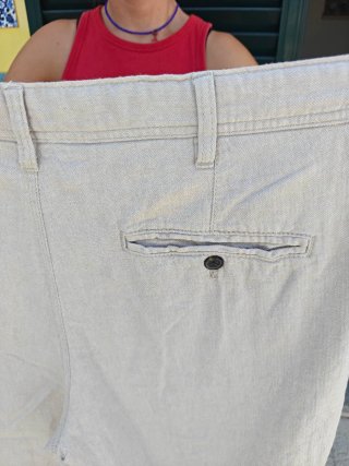 Pantalones Lino C&A Beige Talla xxxl