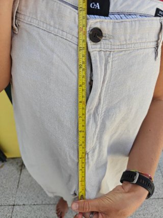 Pantalones Lino C&A Beige Talla xxxl