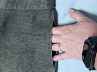 Pantalón lino verde